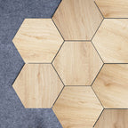 Plastic Mosaic Tile Wallpaper Hexagonal for Stick-On and Removable Back Wall Tile