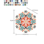 Plastic Mosaic Tile Wallpaper Hexagonal for Stick-On and Removable Back Wall Tile
