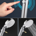3 Spray Shower Head Adjustable Spray Pattern Swivel Hand Shower Head