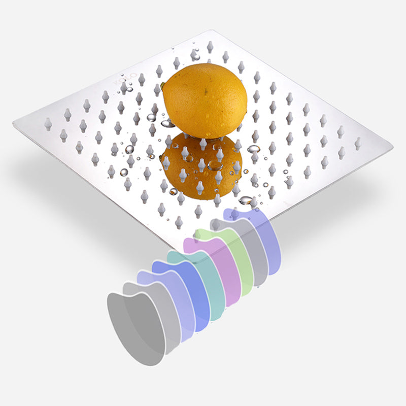 Solid large showerhead standard spray pattern large showerhead