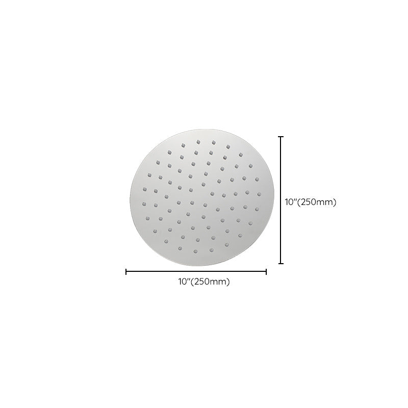 Solid large showerhead standard spray pattern large showerhead
