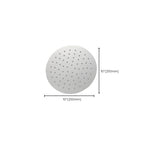 Solid large showerhead standard spray pattern large showerhead