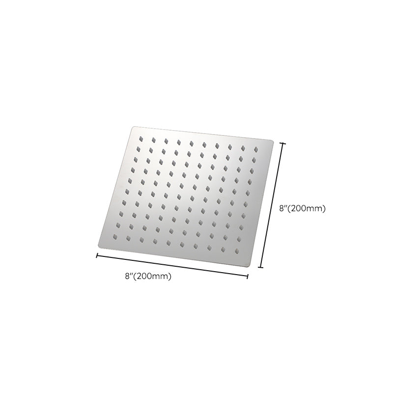 Solid large showerhead standard spray pattern large showerhead