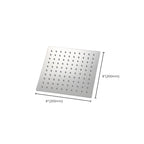 Solid large showerhead standard spray pattern large showerhead