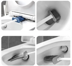 FlexiClean Silicone Toilet Brush Set