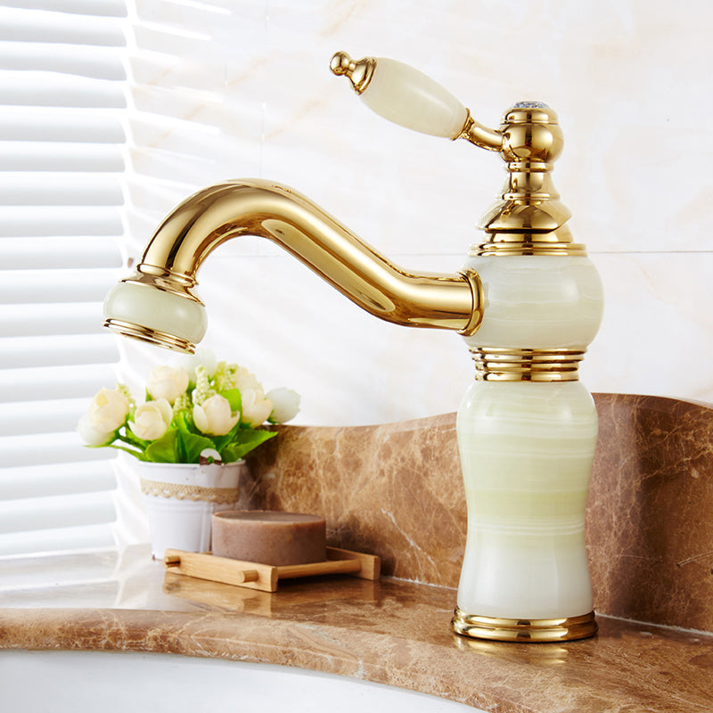 Glam Basin faucet Lever handle Low arch basin faucet Bathroom faucet