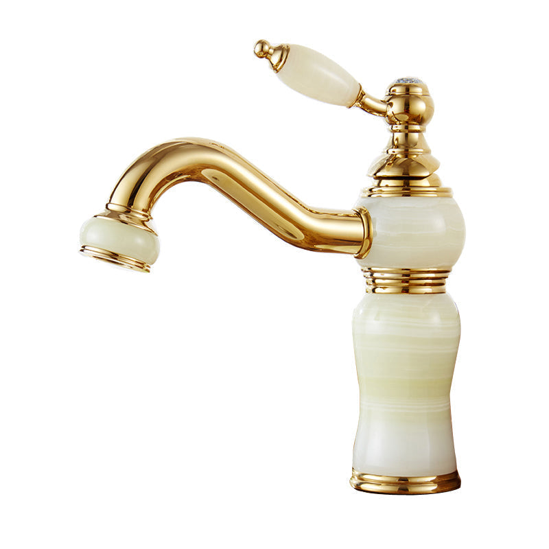 Glam Basin faucet Lever handle Low arch basin faucet Bathroom faucet
