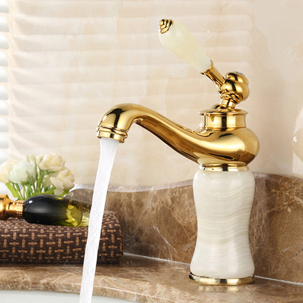 Glam Basin faucet Lever handle Low arch basin faucet Bathroom faucet