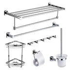 Modern Bathroom Accessory Set Stainless Steel Bathroom Rack Towel Holder Bathroom Accessory Set