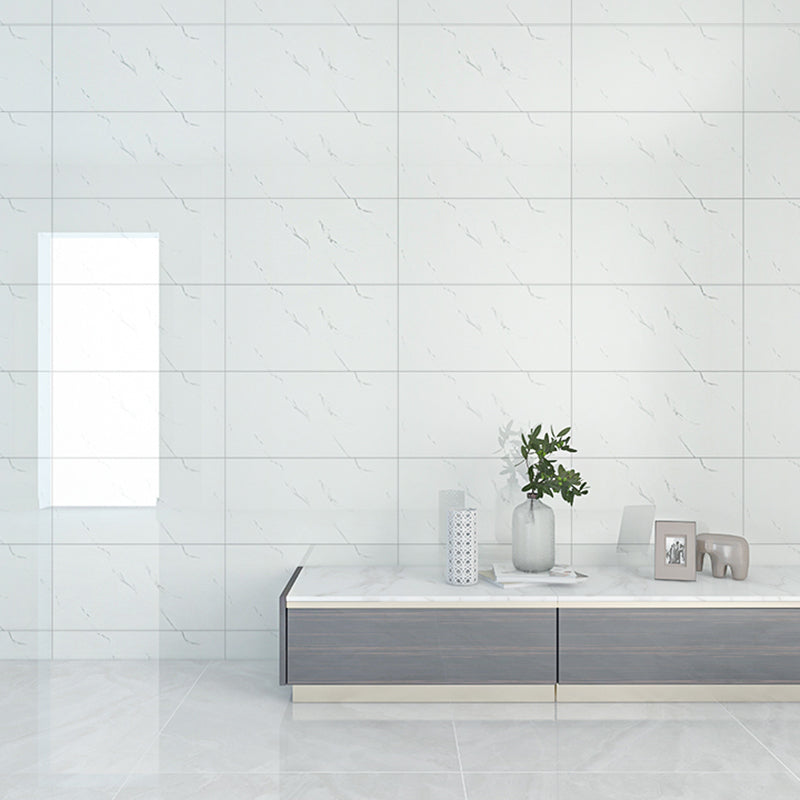 Waterproof Peel & Stick Tiles Marbling Single Tile for Bathroom Splashback