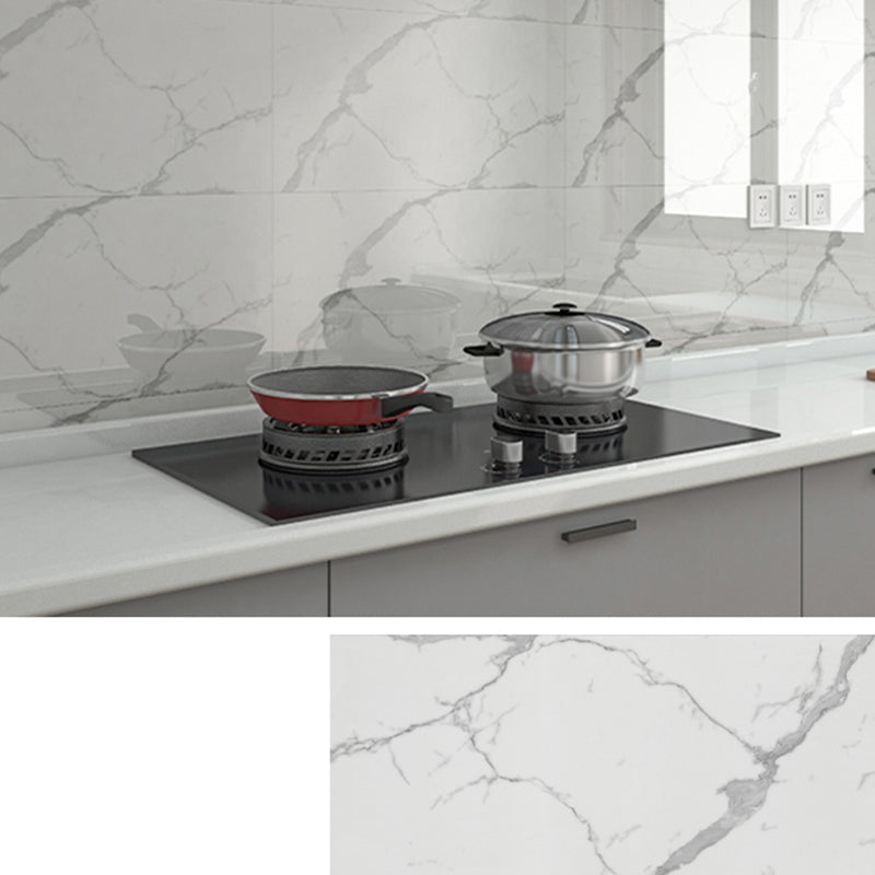 Waterproof Peel & Stick Tiles Marbling Single Tile for Bathroom Splashback