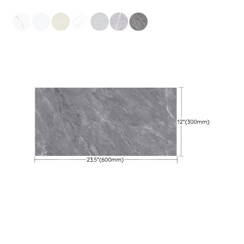 Waterproof Peel & Stick Tiles Marbling Single Tile for Bathroom Splashback