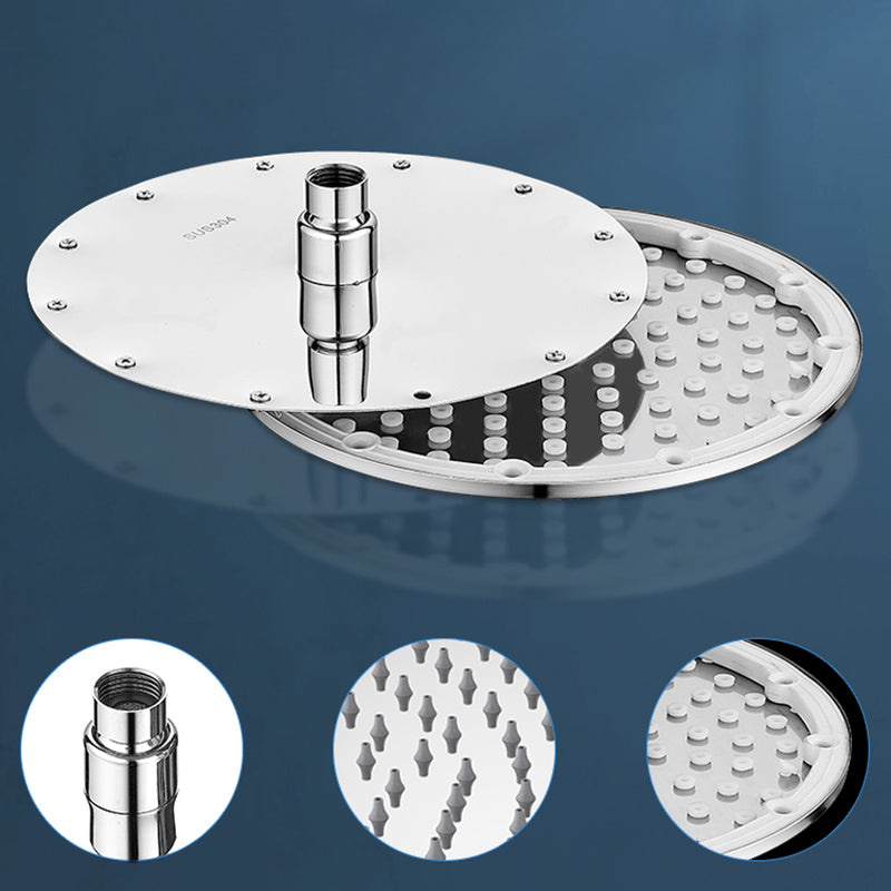 Solid square showerhead Standard spray pattern Large showerhead