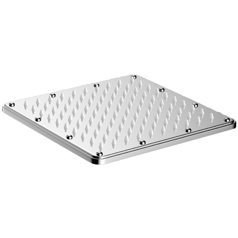 Solid square showerhead Standard spray pattern Large showerhead
