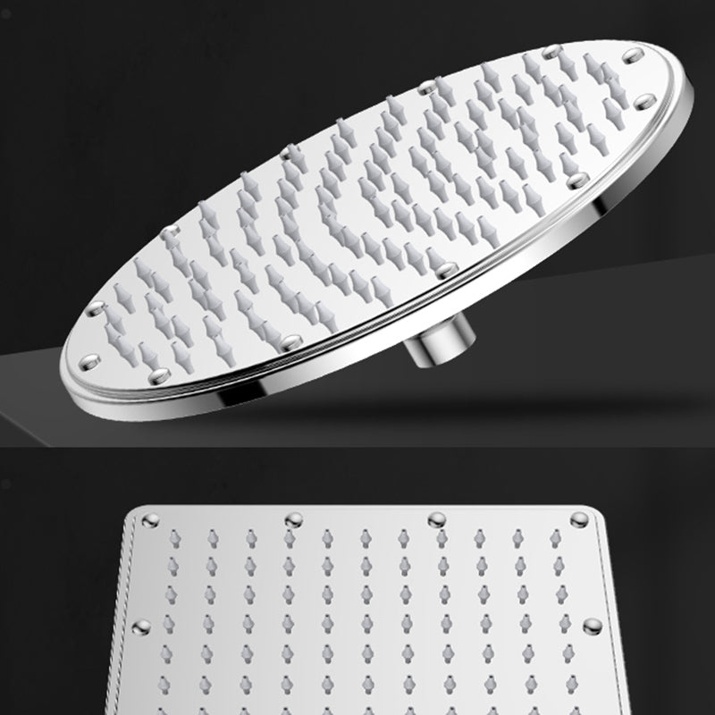 Solid square showerhead Standard spray pattern Large showerhead