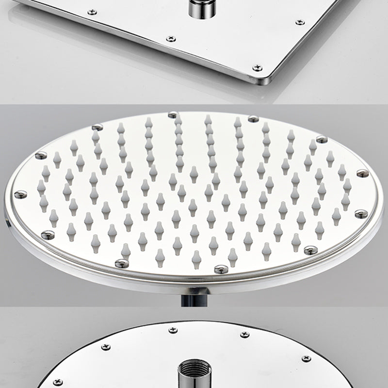 Solid square showerhead Standard spray pattern Large showerhead