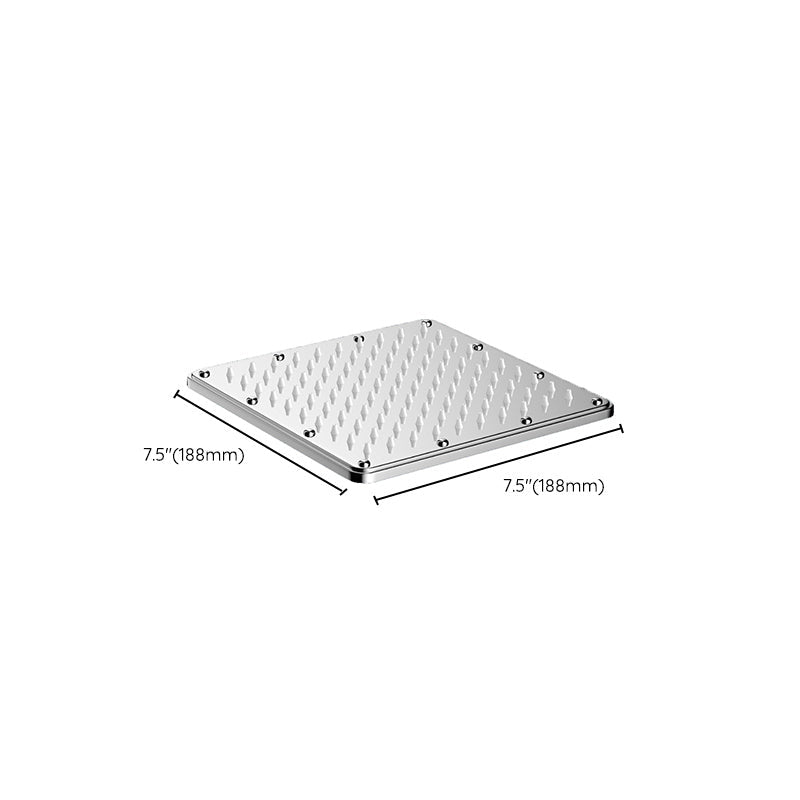 Solid square showerhead Standard spray pattern Large showerhead