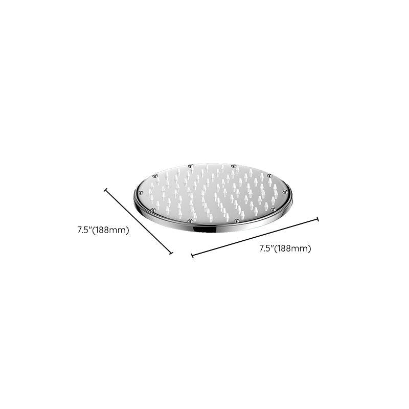 Solid square showerhead Standard spray pattern Large showerhead