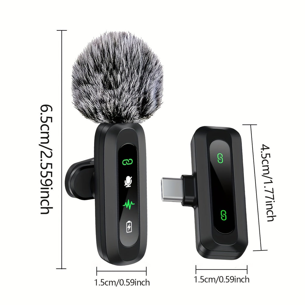 SoundSnap Wireless Clip Microphone – USB-C Microphone for Smartphone and Tablet
