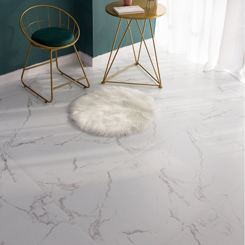 Modern vinyl flooring with marble design for peeling and sticking
