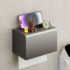 Modern Gray Bathroom Accessories Set Bathroom Shelf Towel Bar Bathroom Accessories Set