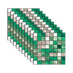Square Peel and Stick Tile Grid Mosaic Tiles Interior Wallpaper