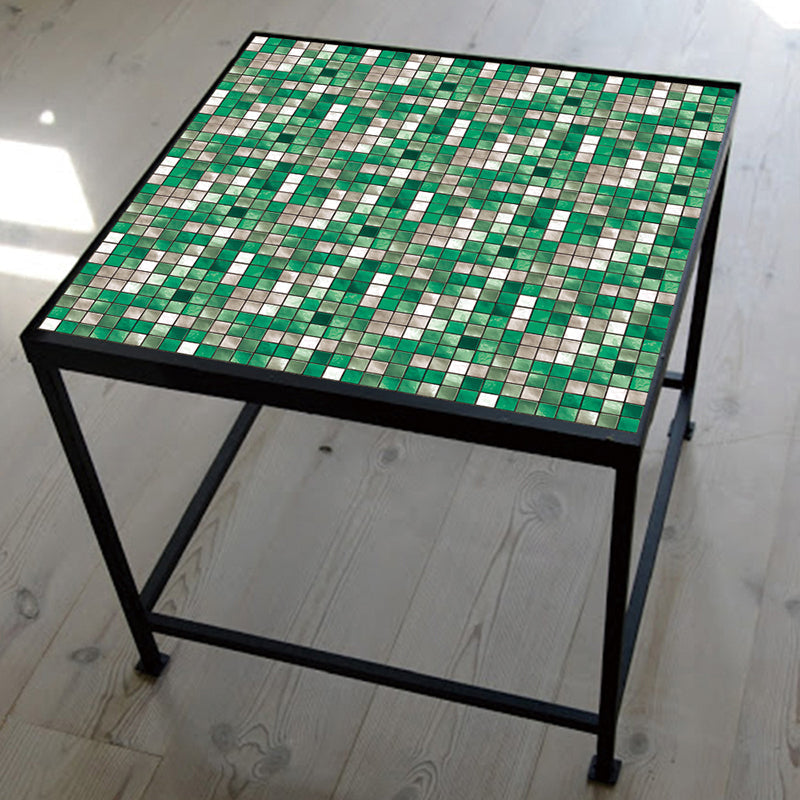 Square Peel and Stick Tile Grid Mosaic Tiles Interior Wallpaper