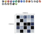 Square Peel and Stick Tile Grid Mosaic Tiles Interior Wallpaper