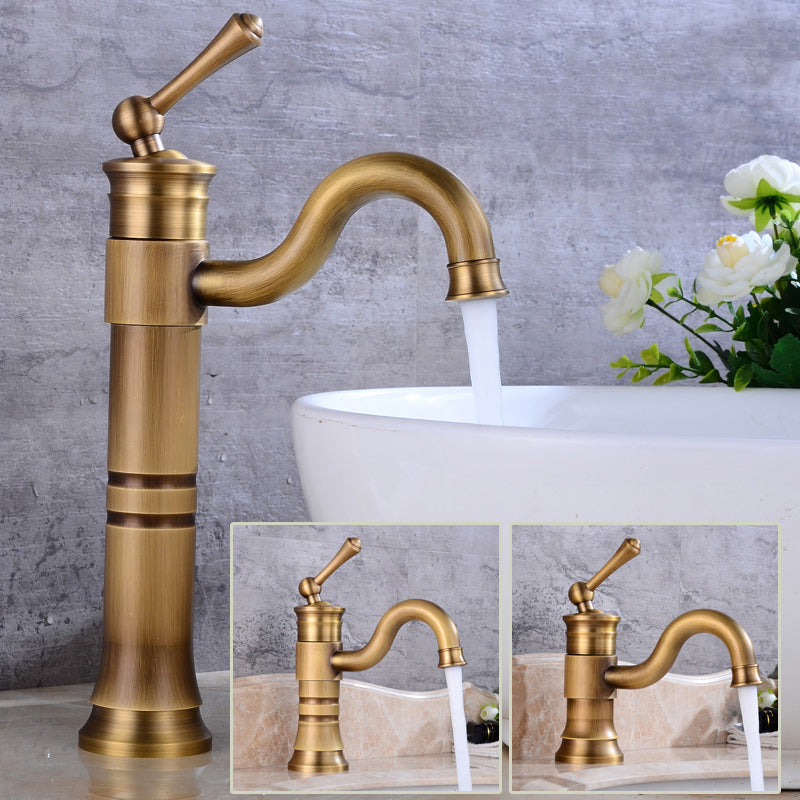 Classic basin mixer with swivel spout, single lever basin mixer