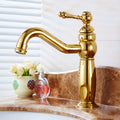 Glam Vessel Faucet Swivel Spout Lever Handle Sink Faucet