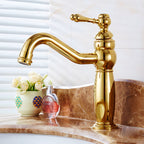 Glam Vessel Faucet Swivel Spout Lever Handle Sink Faucet