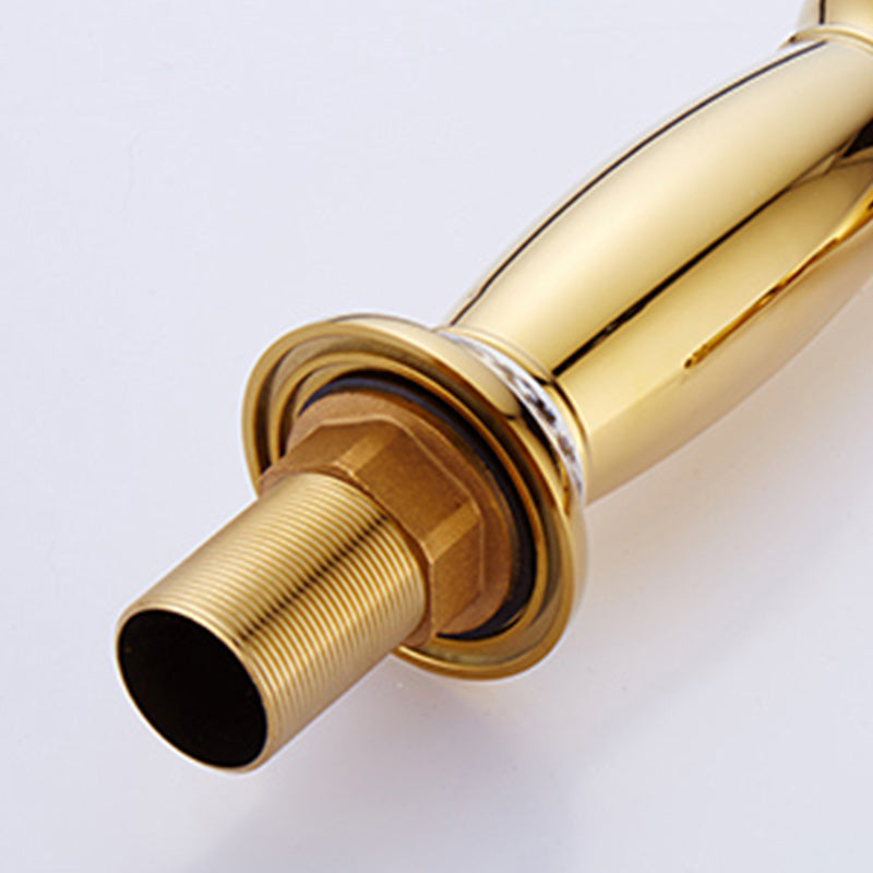 Glam Vessel Faucet Swivel Spout Lever Handle Sink Faucet