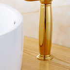 Glam Vessel Faucet Swivel Spout Lever Handle Sink Faucet