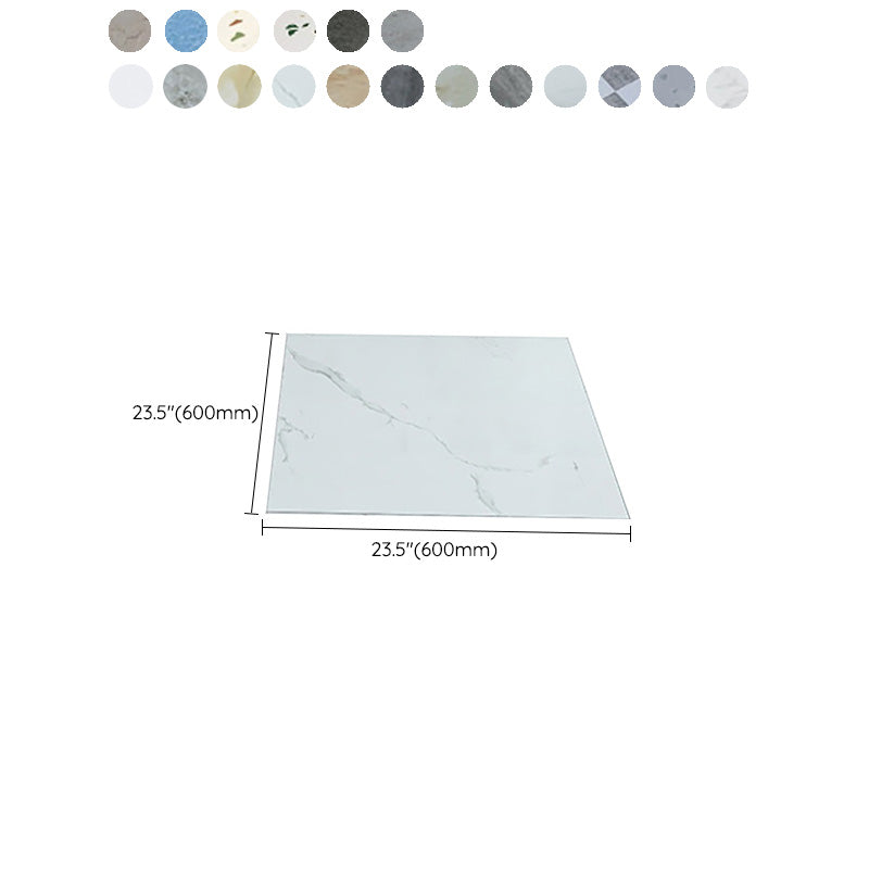 Modern Indoor Vinyl Flooring Marble Print Square PVC Vinyl Floor