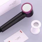 Water filtration shower head standard spray pattern handheld shower head