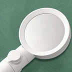 Handheld Shower Adjustable Spray Pattern White Round Showerhead