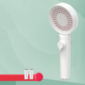 Handheld Shower Adjustable Spray Pattern White Round Showerhead