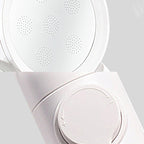 Handheld Shower Adjustable Spray Pattern White Round Showerhead