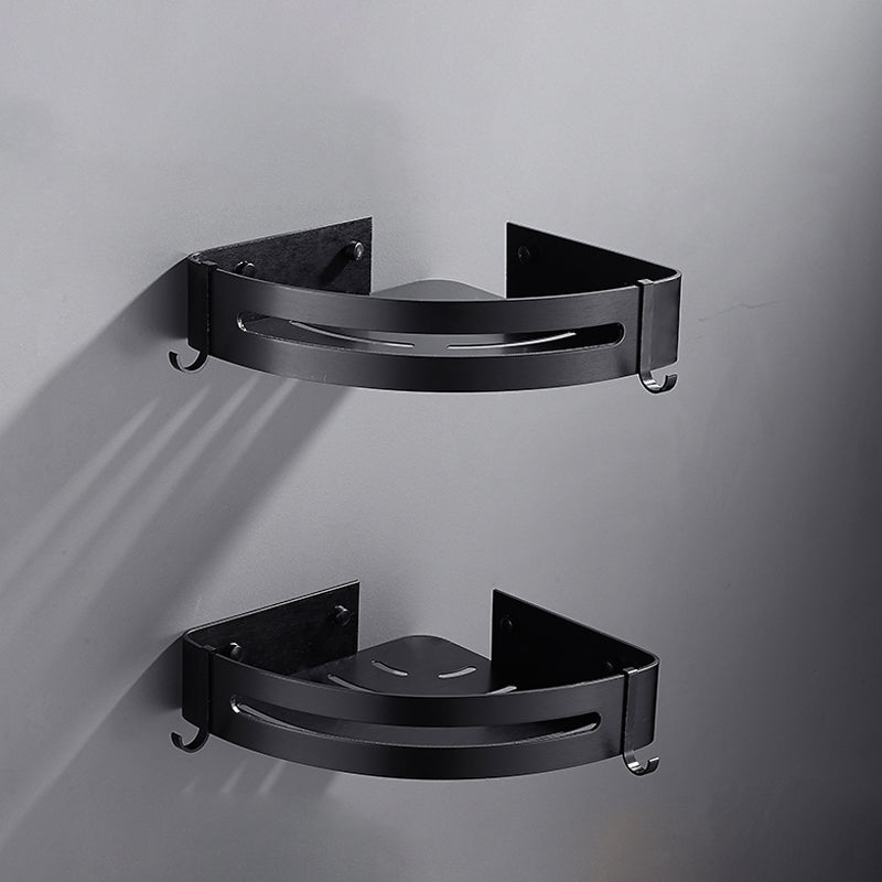 Matt Black Modern Bathroom Accessory Set, Set of 3, Bathroom Shelf