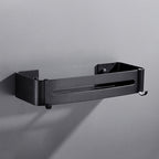 Matt Black Modern Bathroom Accessories Set, Set of 3, Bathroom Shelf