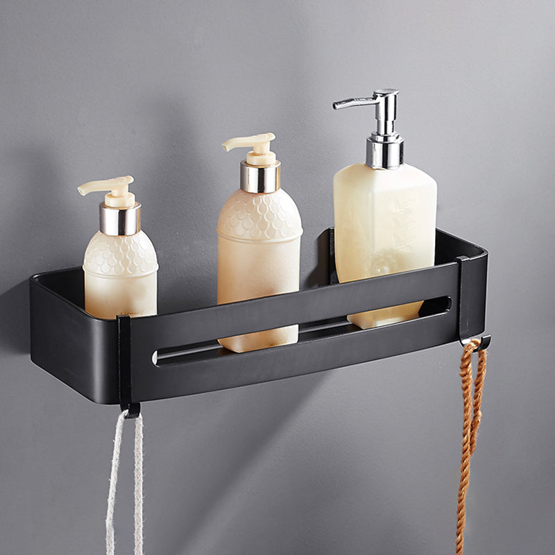 Matt Black Modern Bathroom Accessory Set, Set of 3, Bathroom Shelf