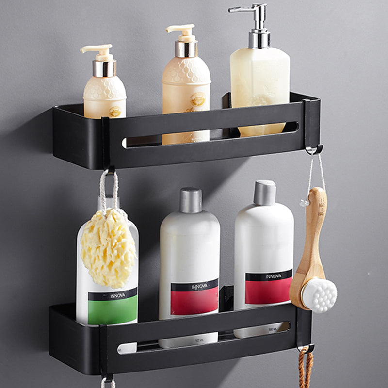 Matt Black Modern Bathroom Accessory Set, Set of 3, Bathroom Shelf