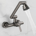 Modern Wall-Mounted Kitchen Faucet Single Lever Faucet in Chrome