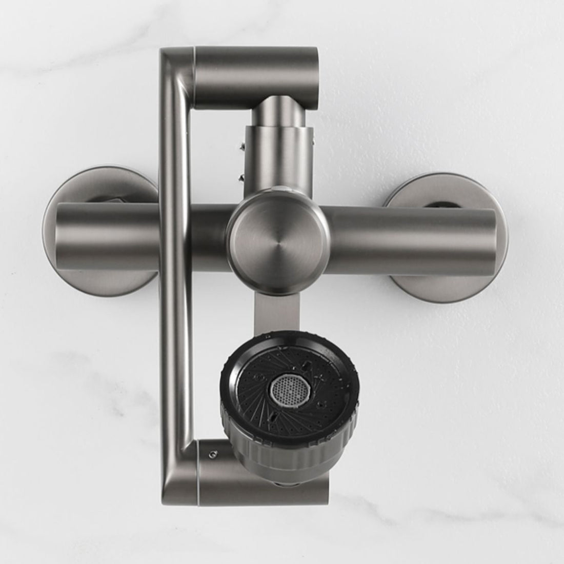 Modern Wall-Mount Kitchen Faucet Single Handle Faucet in Chrome