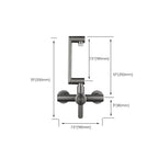 Modern Wall-Mounted Kitchen Faucet Single Lever Faucet in Chrome