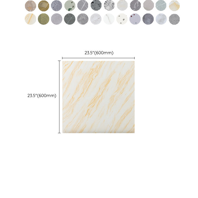 Modern Home Flooring Peel and Stick Marble Print Vinyl Floor