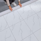 Home Indoor Vinyl Floor Spiral Marble Print Square PVC Vinyl Floor