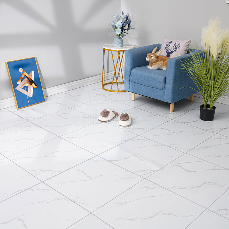 Home Indoor Vinyl Floor Spiral Marble Print Square PVC Vinyl Floor