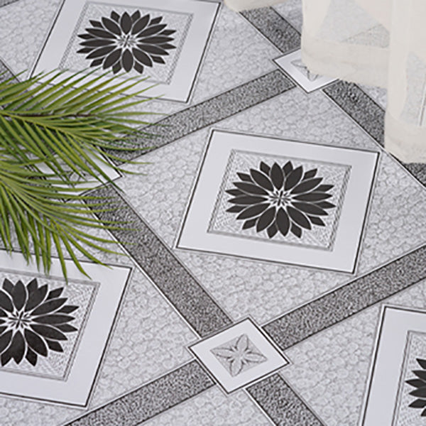 Home Indoor Vinyl Floor Spiral Marble Print Square PVC Vinyl Floor