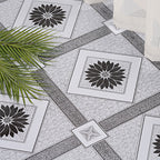 Home Indoor Vinyl Floor Spiral Marble Print Square PVC Vinyl Floor